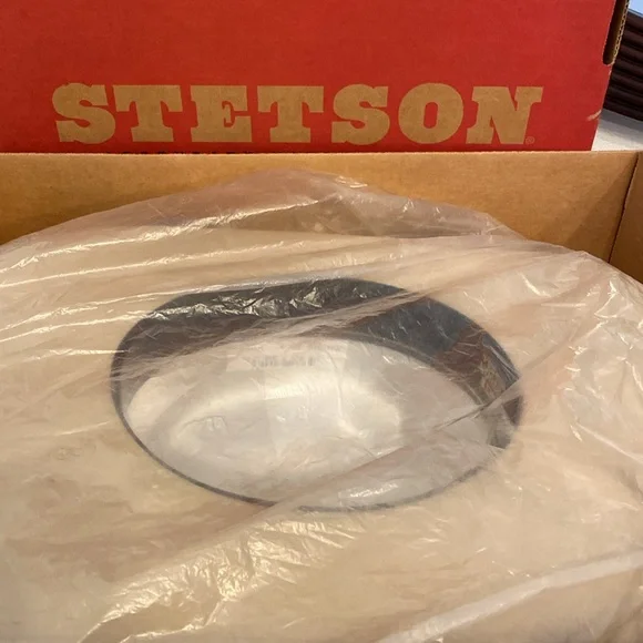 Vintage Stetson D4 Ranch Tan 4” Brim Cowboy Hat Size 7 1/4 MADE in USA PRICE… - Picture 7 of 16